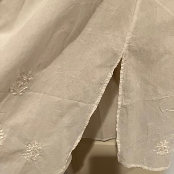NWT White embroidered tunic dress/cover-up - Picture 5 of 7